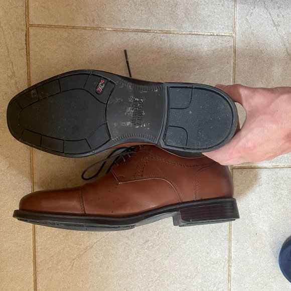 Johnston & Murphy XC4 Waterproof Dress Shoe, Branning Cap Toe, Tan, US Men's 8M - Picture 3 of 8